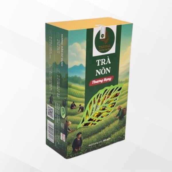Hộp Trà Nõn Thượng Hạng 200g – Hộp Quà Trà Búp Nõn