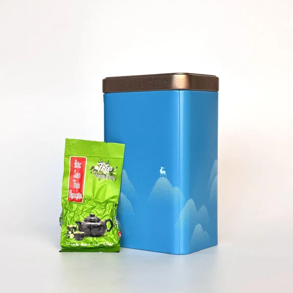  Hộp Trà Nõn Tôm Cánh Hạc 120g – Hộp Quà Nhỏ Gọn 
