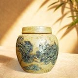  Hũ đựng trà sứ hoa sen – An Thổ Túc 