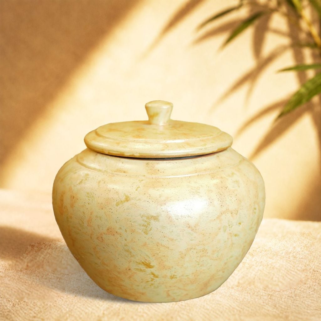  Hũ đựng trà sứ hoa sen – An Thổ Túc 