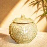  Hũ đựng trà sứ hoa sen – An Thổ Túc 