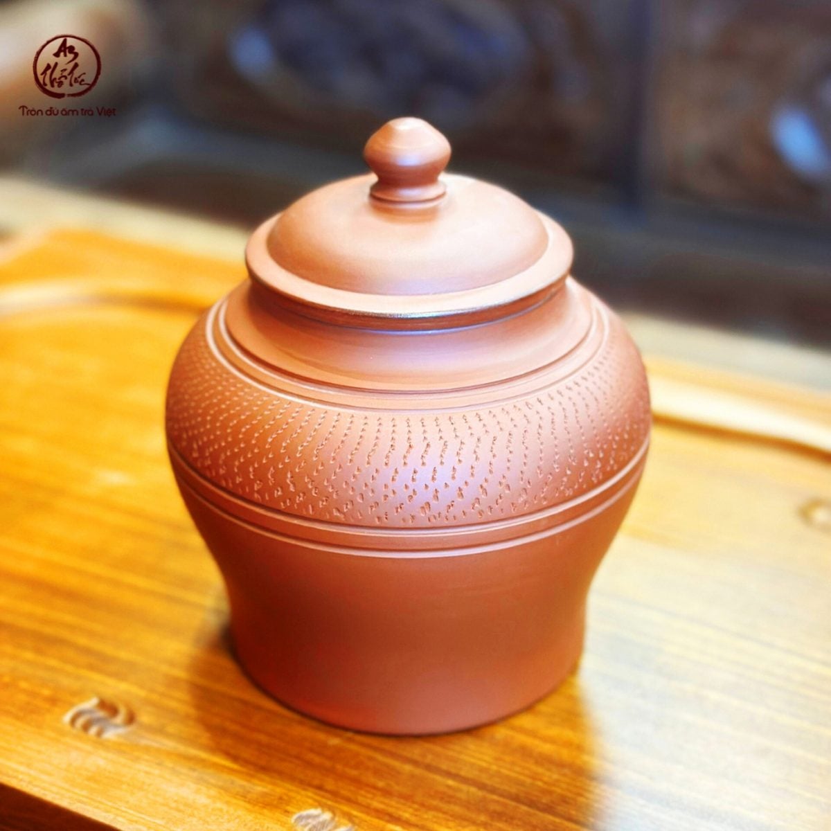 Chum sành Thổ Hoa đất nung nâu đỏ