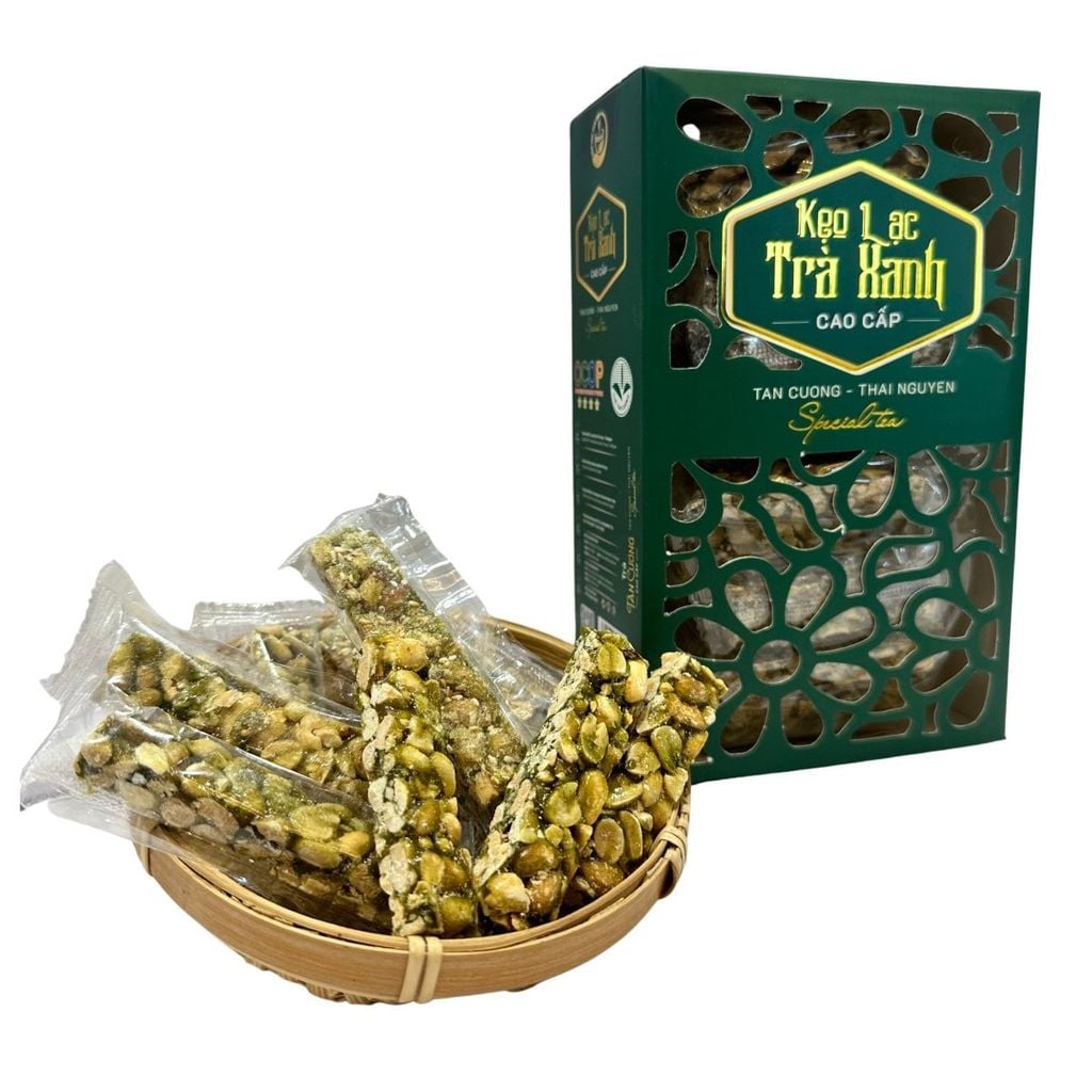  Kẹo Lạc Trà Xanh - Món Nhâm Nhi Cùng Ấm Trà 