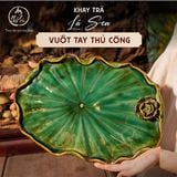  Khay trà lá sen vuốt tay thủ công – An Thổ Túc 