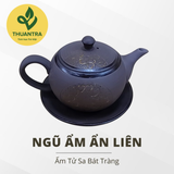  Ngũ Ẩm Ẩn Liên - Bộ ấm Bát Tràng Cao Cấp Của Thuận Trà Thái Nguyên 