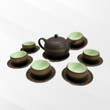  Lục Ẩm Quần Anh - Bộ Ấm Bát Tràng Cao Cấp Của Thuận Trà Thái Nguyên 