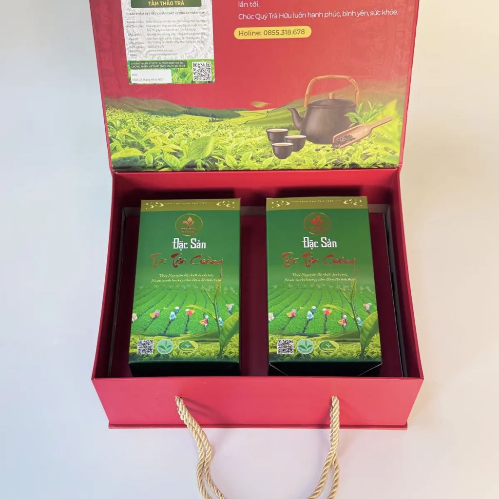  Set Quà Tâm Thảo Trà – Hộp Quà Trà Thái Nguyên Cao Cấp 