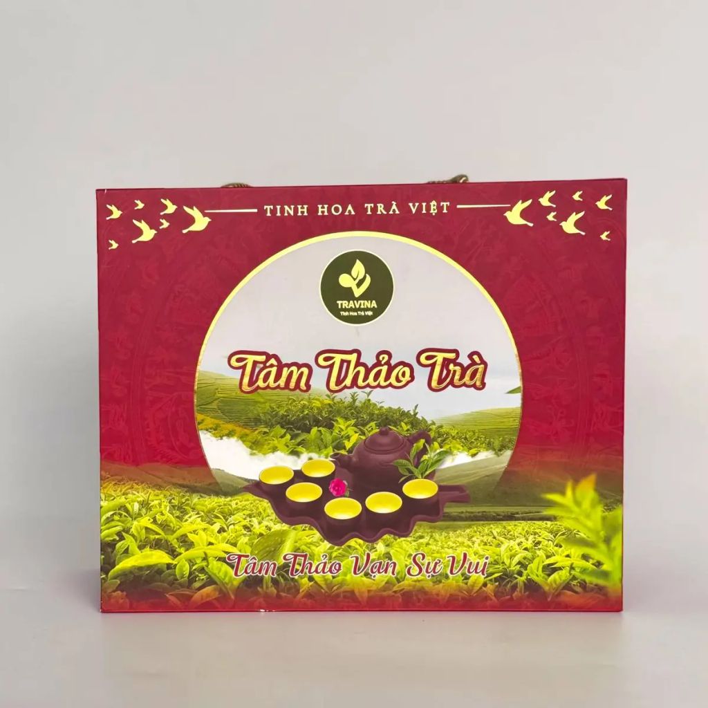  Set Quà Tâm Thảo Trà – Hộp Quà Trà Thái Nguyên Cao Cấp 
