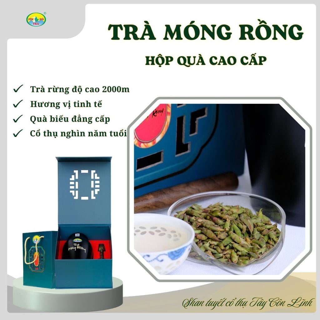  Set Quà Trà Móng Rồng Tây Côn Lĩnh – Hộp Biếu Cao Cấp 