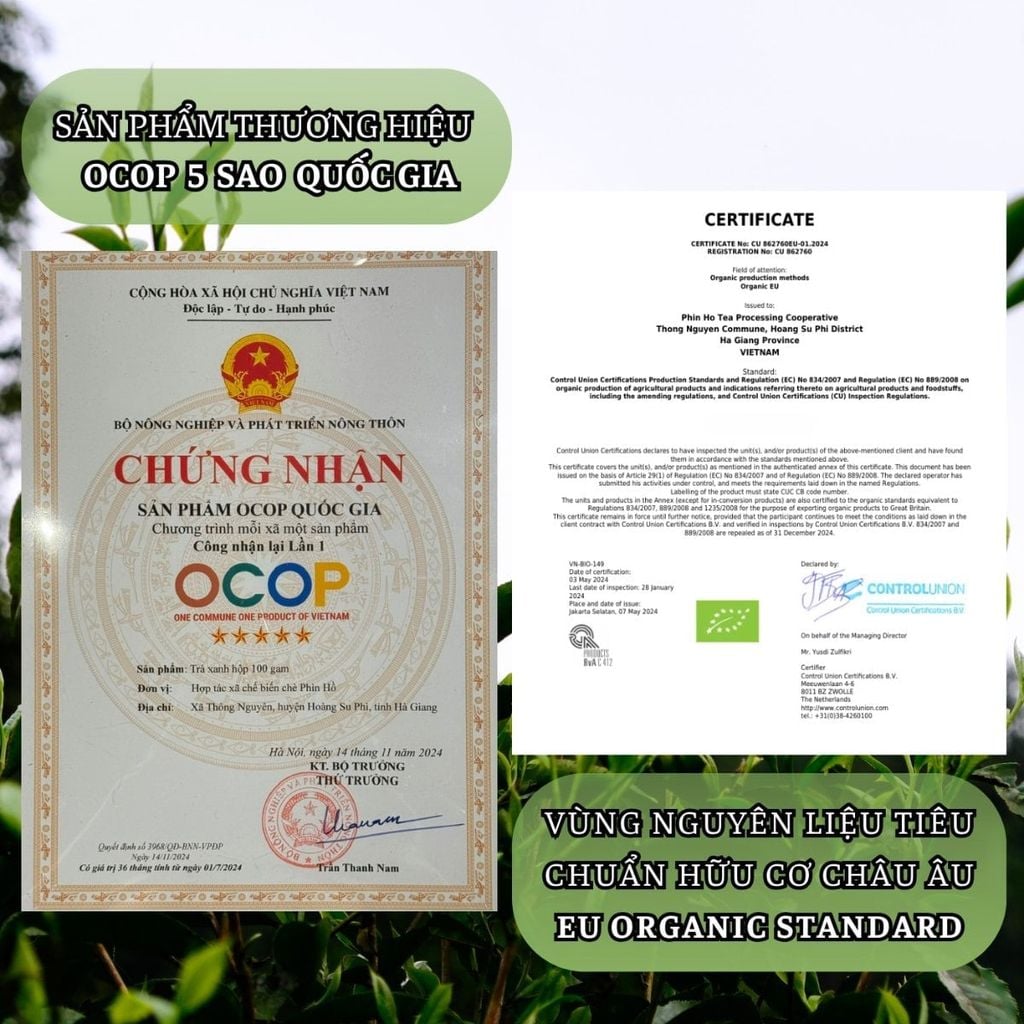  Set Quà Trà Shan Tuyết OCOP – Trà Xanh Và Hồng Trà 