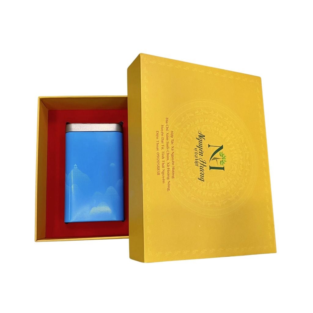  Set Quà Tâm Trà Nguyên Hương – 2 Hộp Trà Nõn Tôm Cánh Hạc 240g Kèm Túi Xách 