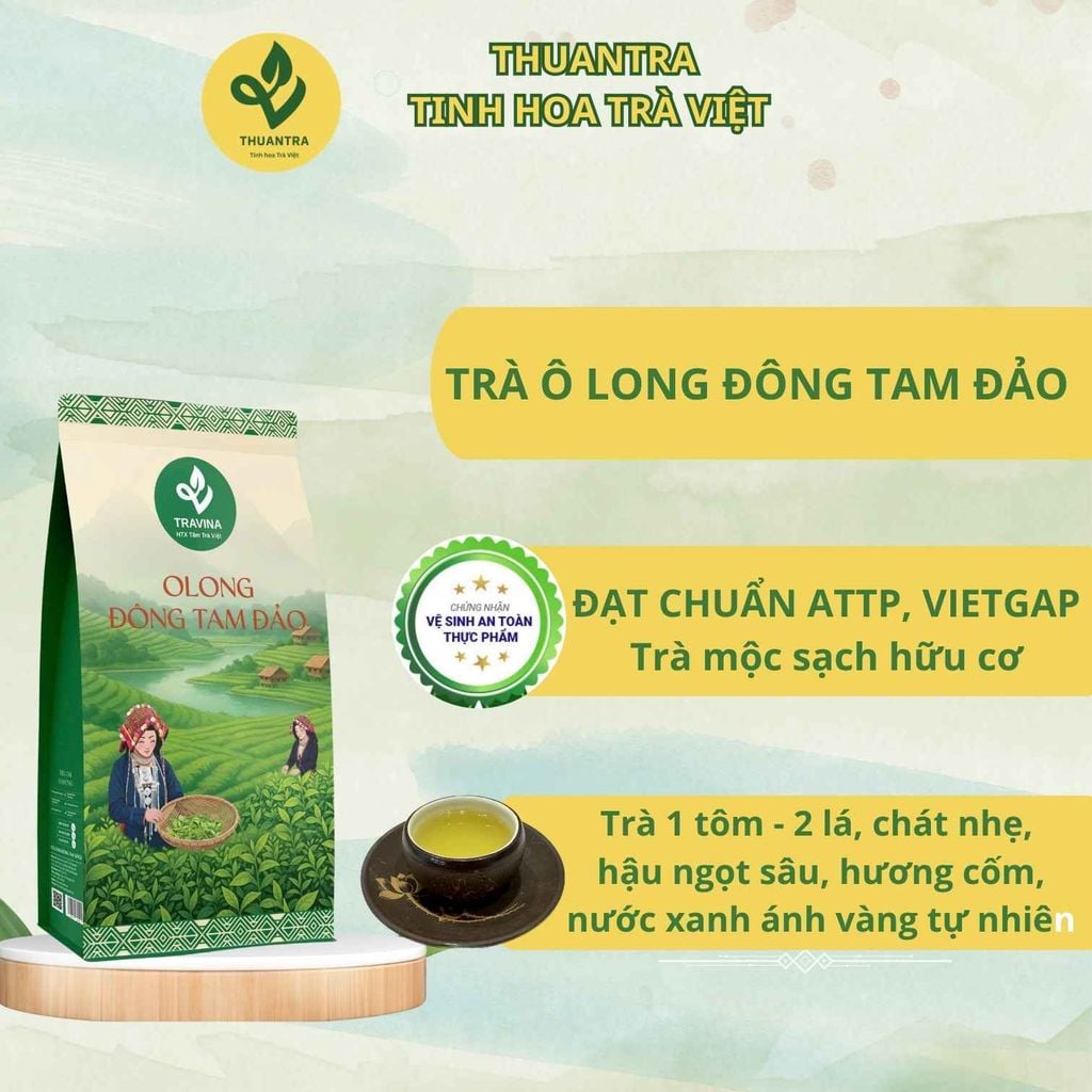  Trà Ô Long Đông Tam Đảo – Viên Tròn, Hậu Ngọt Dày 