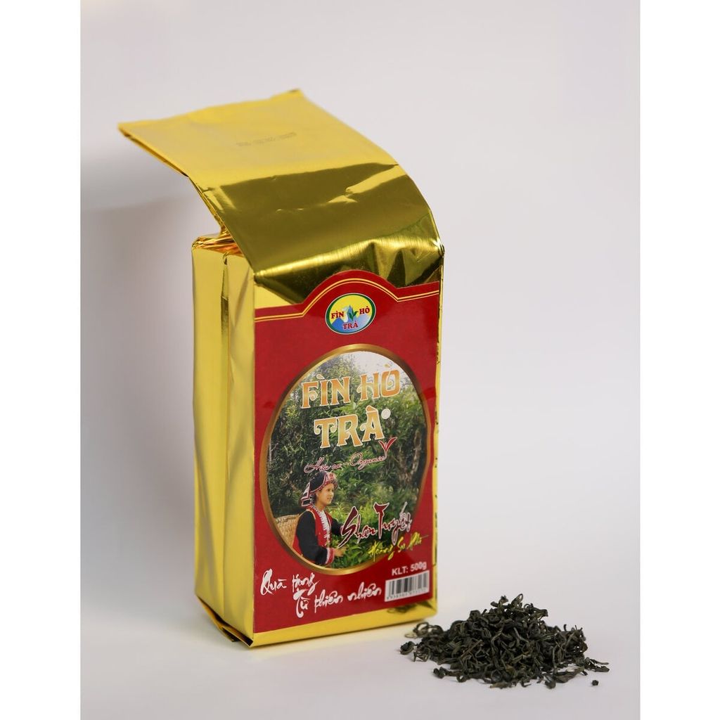  Trà Xanh Shan Tuyết Phổ Thông Gói 500g – 1 Tôm 3 Lá 
