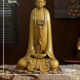  Tượng Phật An Nhiên 30cm – gốm Bát Tràng An Thổ Túc, 4 nước men 