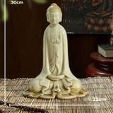  Tượng Phật An Nhiên 30cm – gốm Bát Tràng An Thổ Túc, 4 nước men 