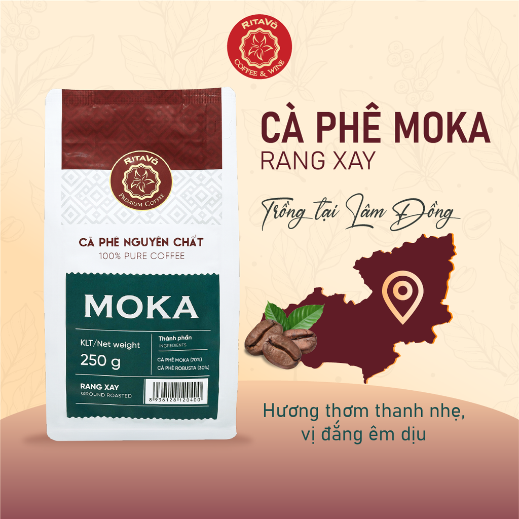 cà phê moka 250 gram