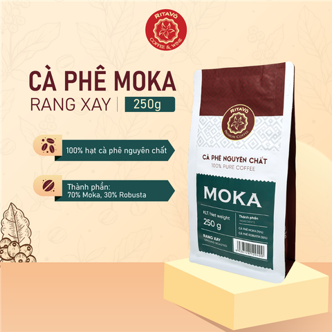 cà phê rang xay moka 250 gram