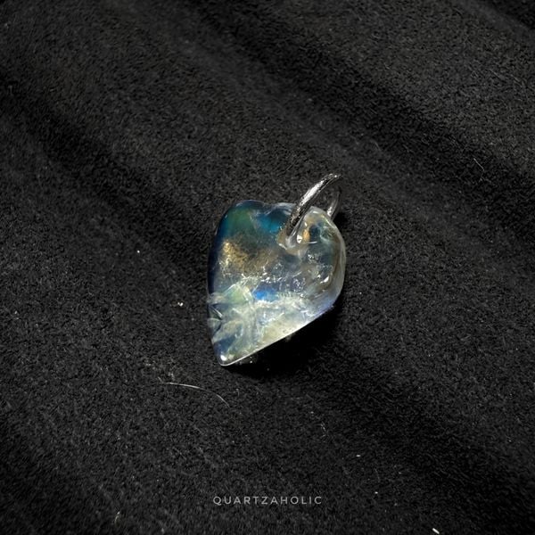  Mặt Dây Tumbled Rainbow Moonstone 