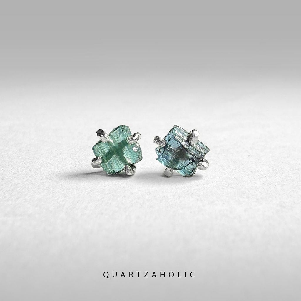 Bông Tai Stud Tourmaline