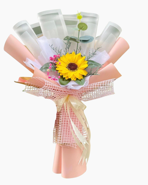 Mẫu Hoa Sáp, Bó Hoa Hồng Sáp Thơm Đẹp 20/10: Bó Hoa Ánh Dương - HST10 - Hoa 20/11