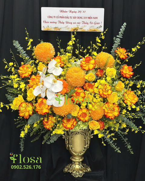 Hoa Cắm Bình Đẹp Mới 2026 Bính Ngọ: Bình Hoa Qúy Phái - HCB80