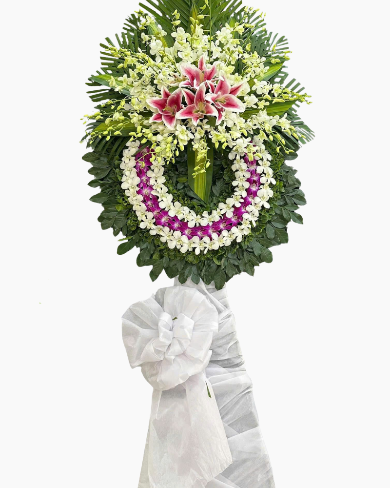  Vòng Hoa Kính Trọng   - HTL188 