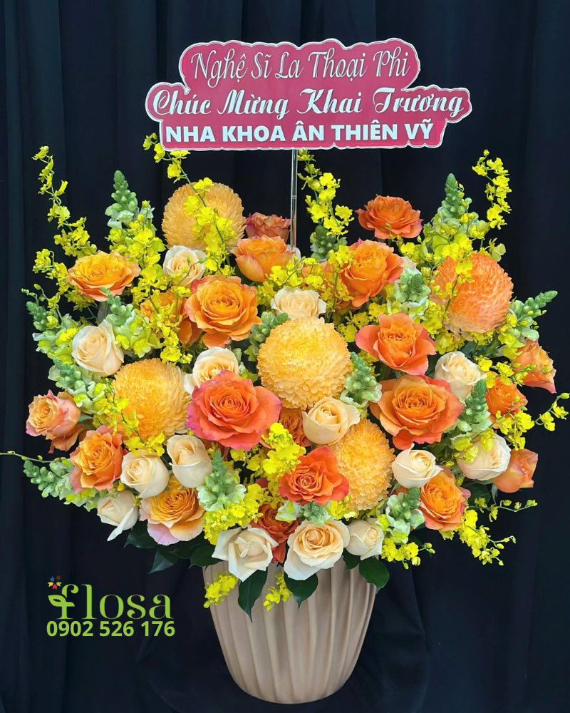  Hoa Hộp Ánh Cam - HH82 