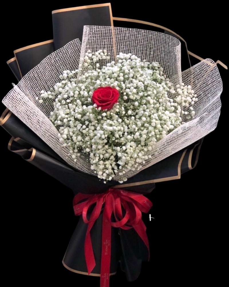  Bó Hoa Chỉ Yêu Mình Em - HBD76 - Hoa 20/10 