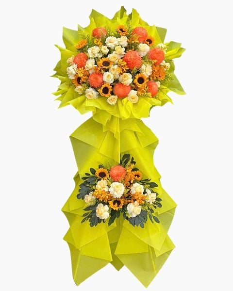 Hoa Hướng Dương: Kệ Hoa Kim Sắc Hưng Thịnh - HCM135