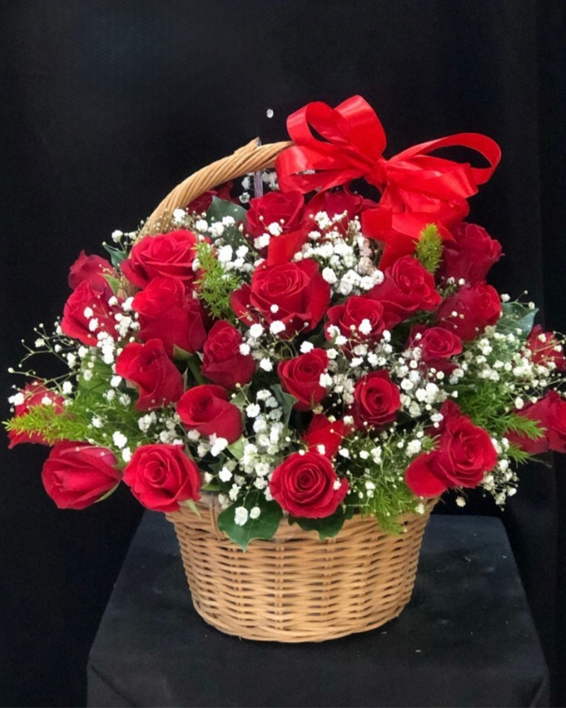  Giỏ Hoa Nồng Cháy - HG13 - Hoa 20/11 Lời Tri Ân Nồng Thắm 