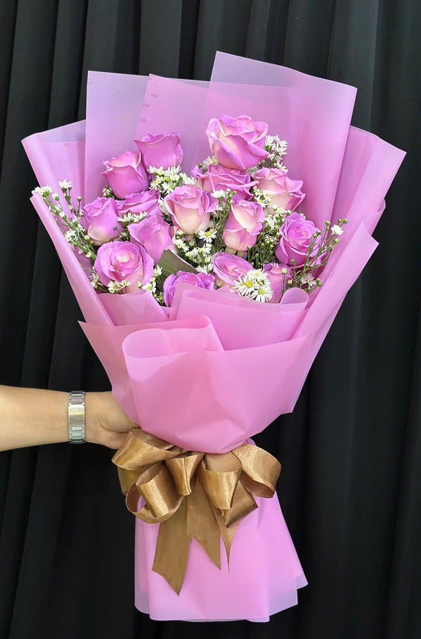  Bó Hoa Hồng Thắm - HBD366 