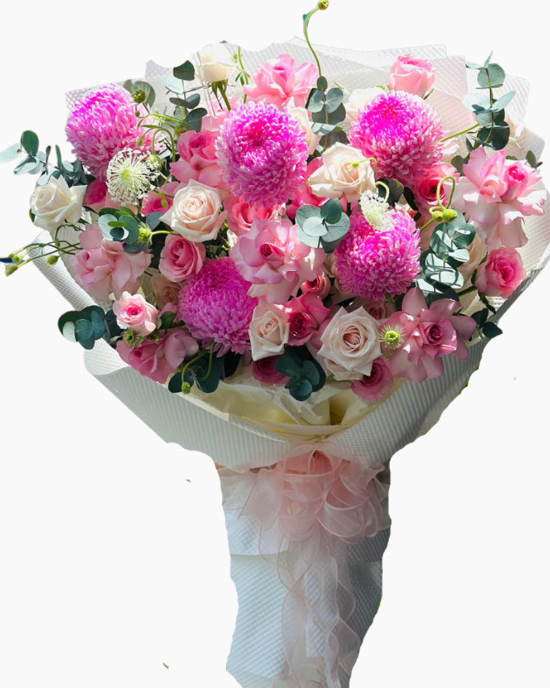  Bó Hoa Nắng Hồng Bình Yên - 20/10 - HBD300 