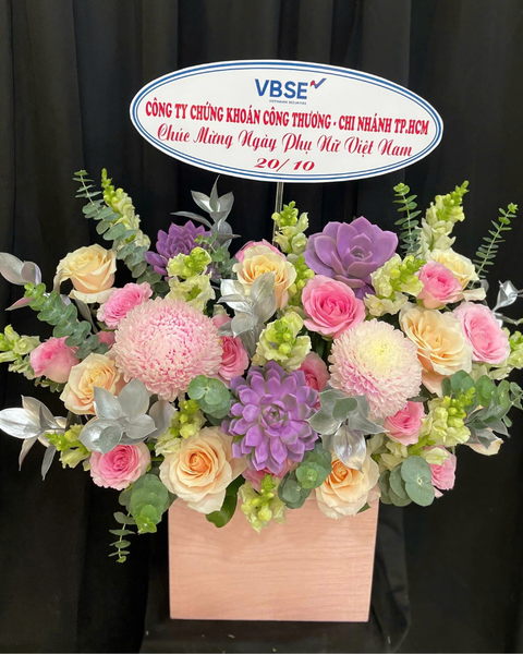 Bó Hoa 8/3 Tặng Vợ Đẹp Ý Nghĩa, Được Phái Nữ Yêu Thích Nhất: Sắc Màu Tình Yêu - HCH133