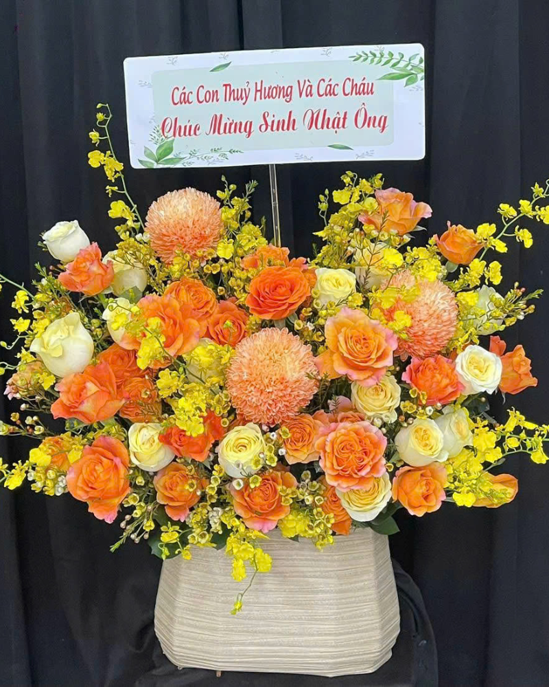  Hộp Hoa Cam Quốc Vương-HH73 