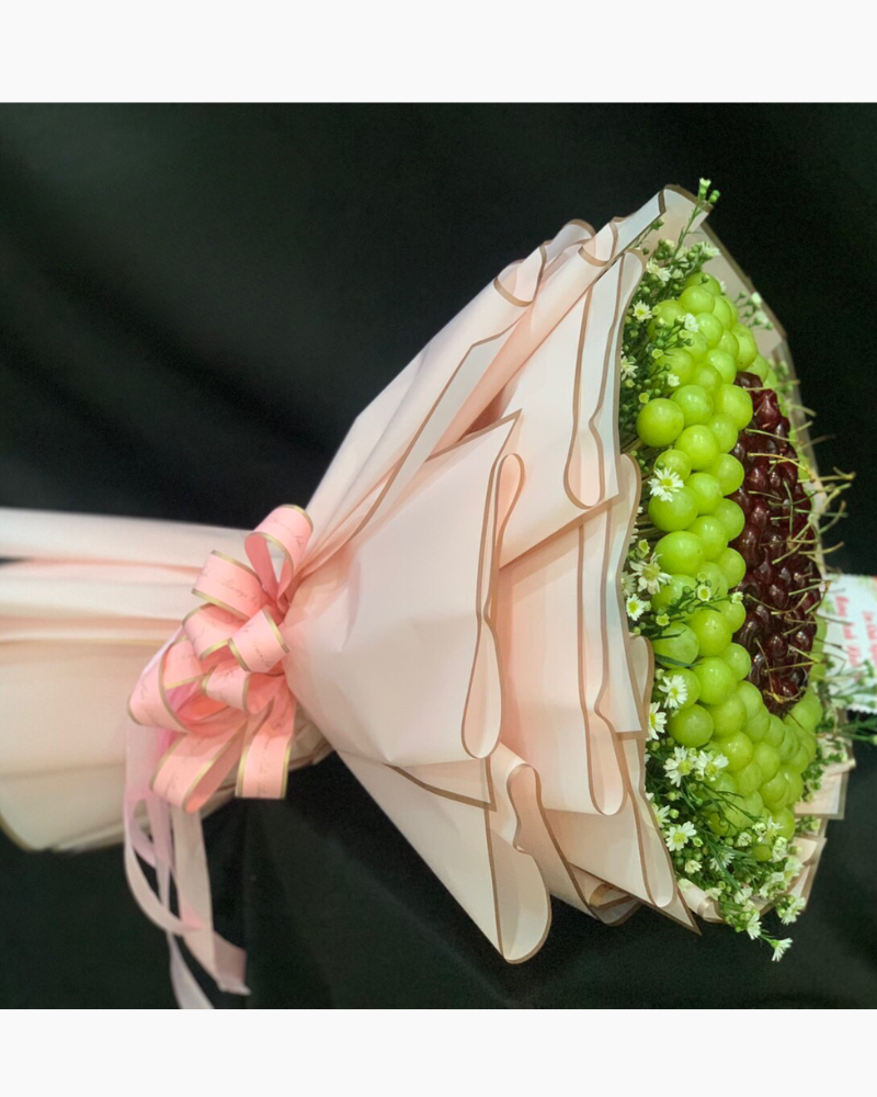  Bó Cherry Mix Nho Xanh - TC28 - Hoa 20/10 