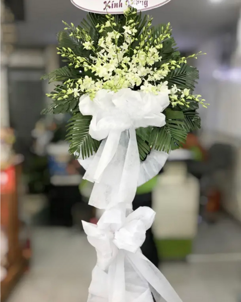  Hoa Tươi Viếng Đám Tang - HTL124 - Vòng hoa đám tang 