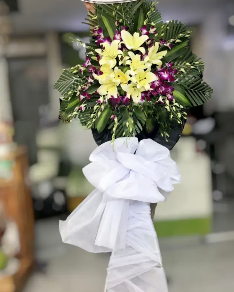  Vòng Hoa Đám Tang - HTL123 - Hoa Tang Lễ 