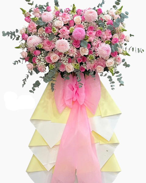 Hoa Chúc Mừng - Mẫu Lẵng Hoa, Kệ Hoa, Bó Hoa Đẹp Nhất: Kệ Hồng Xinh Yêu - HCM103