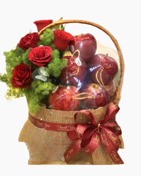 Giỏ Trái Cây Đẹp, Quà Tặng Trái Cây Tươi Nhập Khẩu Từ 300K: Giỏ trái cây - Tặng Thầy Cô - GTC143