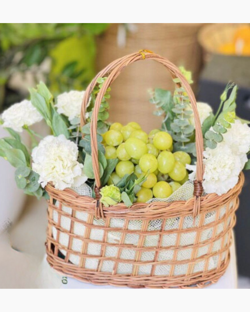  Giỏ Nho Mix Trái Cây Tặng Bạn Gái - GTC119 - Điện Hoa 