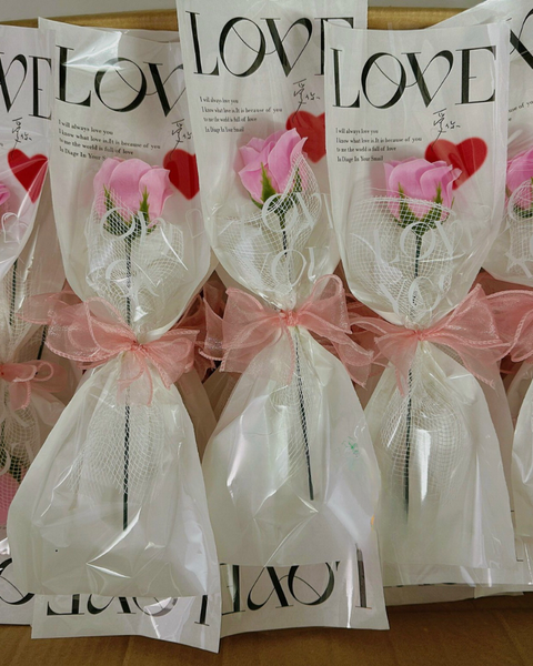 Hoa Hồng:  Bó Hoa Hồng Sáp 1 Bông - HST39 - Hoa 20/11 