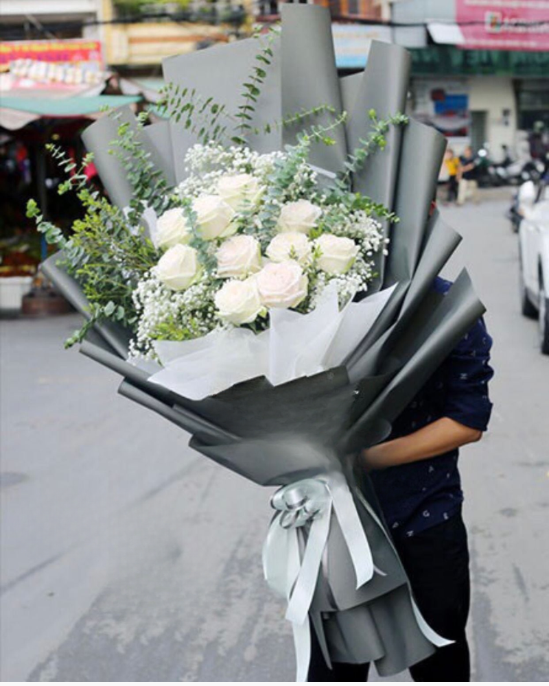  White Roses - HBD09 - Hoa 8/3 