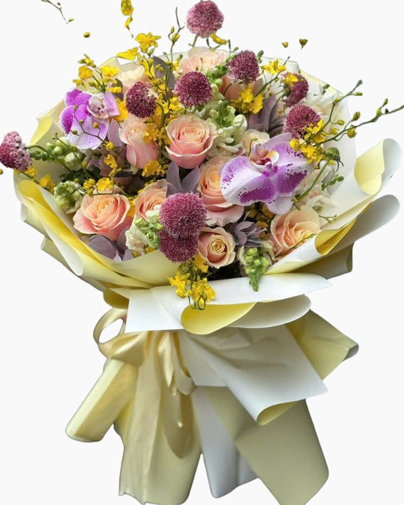  Bó Hoa Vàng Yêu  - HBT124 