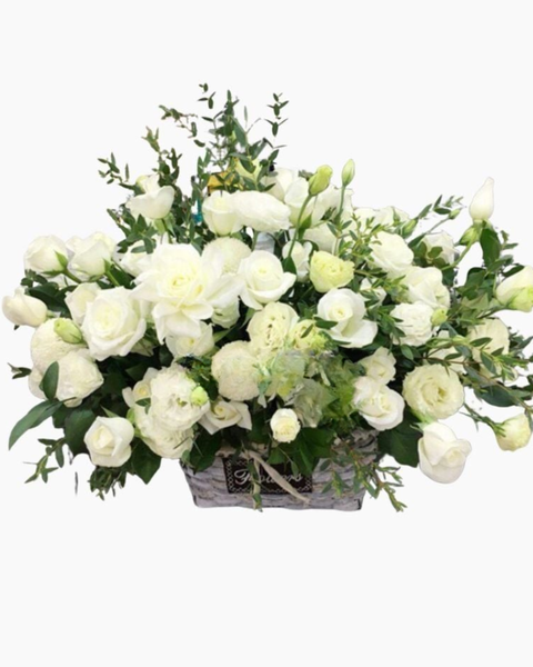 Vòng Hoa Tang Lễ, Viếng Đám Tang Chia Buồn Giao Hoả Tốc, Giá Rẻ: Khóc Thương - GHV04 - Vòng hoa đám tang