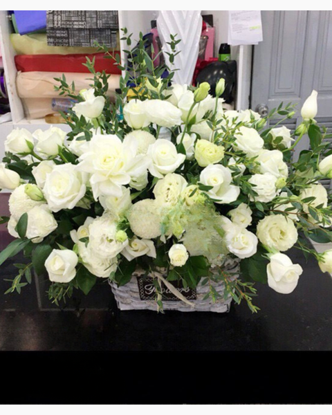 Vòng Hoa Tang Lễ, Viếng Đám Tang Chia Buồn Giao Hoả Tốc, Giá Rẻ: Khóc Thương - GHV04 - Vòng hoa đám tang