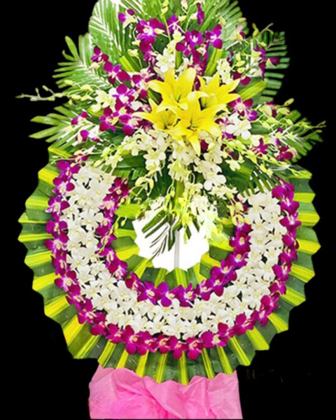 Vòng Hoa Tang Lễ, Viếng Đám Tang Chia Buồn Giao Hoả Tốc, Giá Rẻ: Lời Tạm Biệt - HTL64 - Vòng Hoa Đám Tang