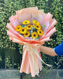  Hướng Dương - HST13 - Bó Hướng Dương Sáp Thơm 09 Hoa Tặng Mẹ 