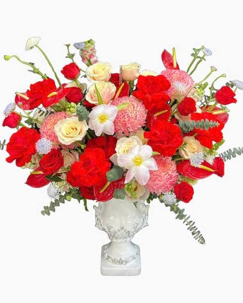 Hoa Cắm Bình Đẹp Mới 2026 Bính Ngọ: Bình Hoa Qúy Mến - HCB84