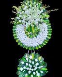  Vòng Hoa Đám Tang Sương Trắng - HTL76 