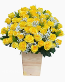  Hộp Hoa Hồng Vàng  - HH118 